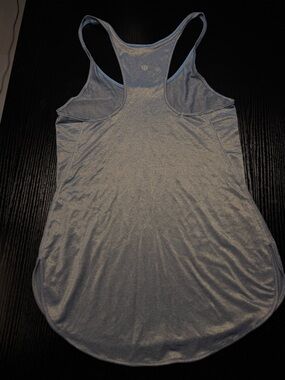 lululemon athletica Heathered Light Blue Racerback Tank